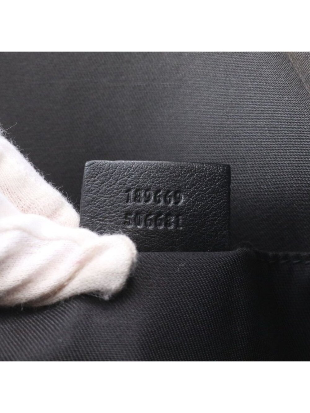 ★SOLD★ Gucci GG Crystal Leather Tote Shoulder Hand Black Ebe - Picture 11 of 11